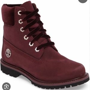 Timberland premium burgandy boot W 7